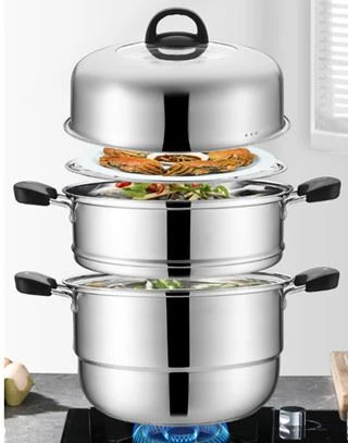 kitchen stainless steel steamer pot 