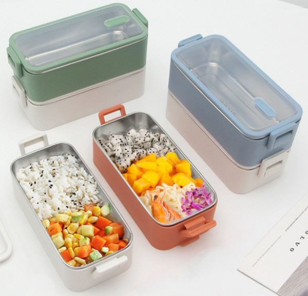 Double Layer Compartment Bento Lunch Box Double Layer Compartment Bento Lunch Box