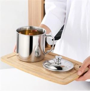 ふたが付いているステンレス鋼のマグカップ