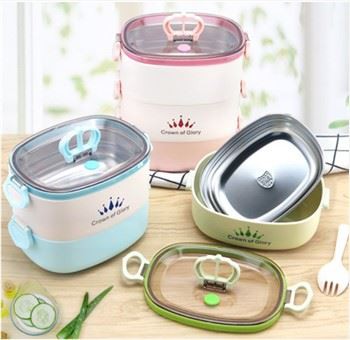 3層弁当キッズティフィンランチボックス